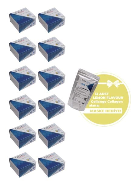 Collango 12'li Limonlu Collango Kolajen (Maske Hediyeli)